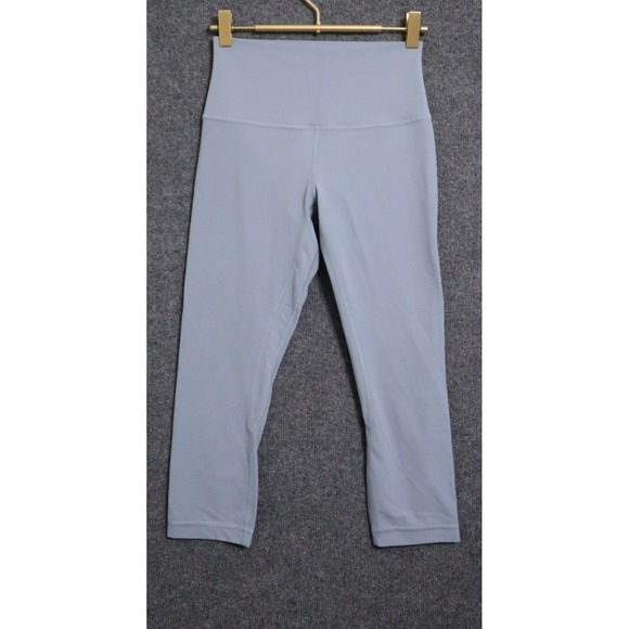 Lululemon Leggings Women 6 Light Blue 21" Crop Align Everyday Athleisure Yoga‎ - Picture 1 of 4